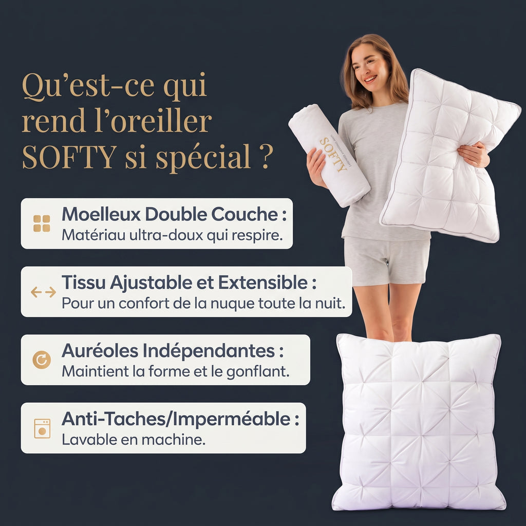 Oreiller Ultra Moelleux SOFTY